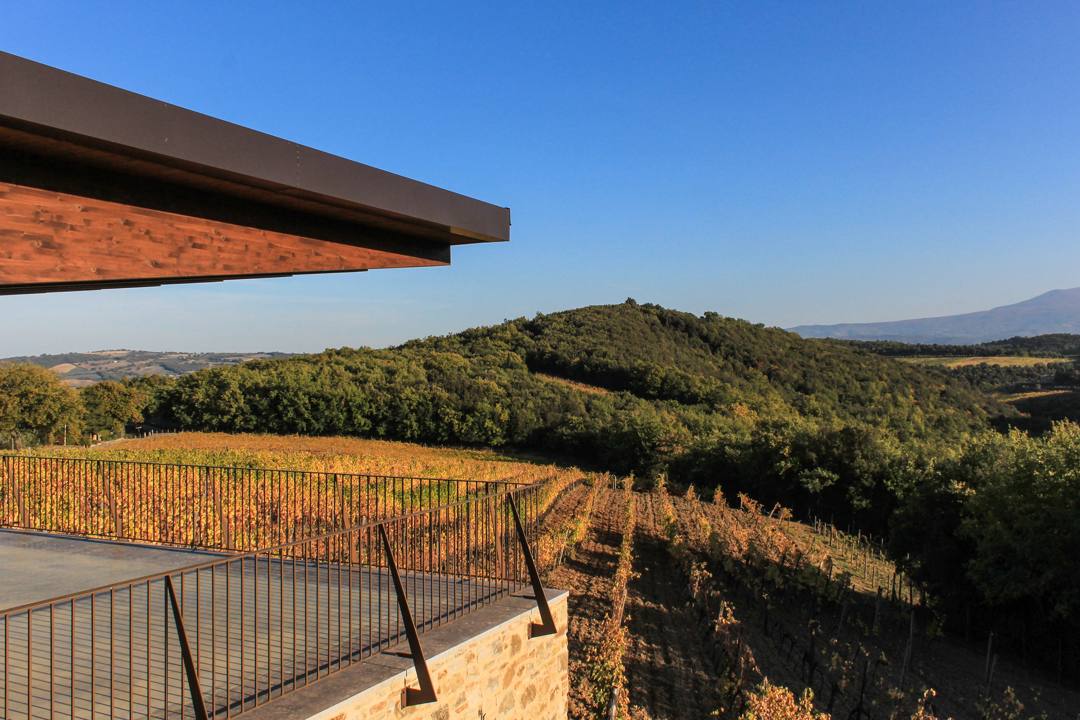 Sala degustazione dell’azienda agricola “Fornacina”