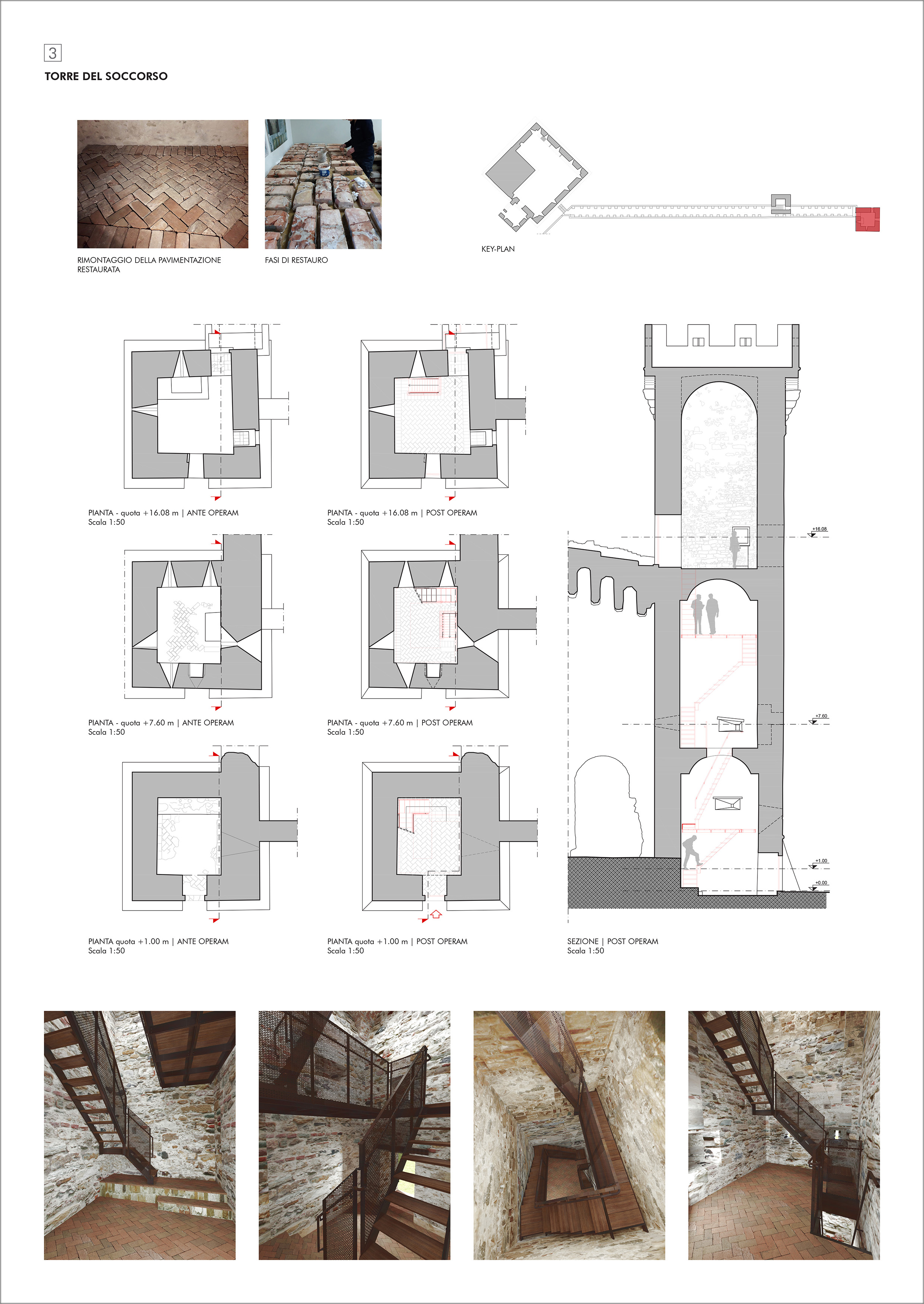 Torre e camminamento del Soccorso del complesso della Rocca del Brunelleschi