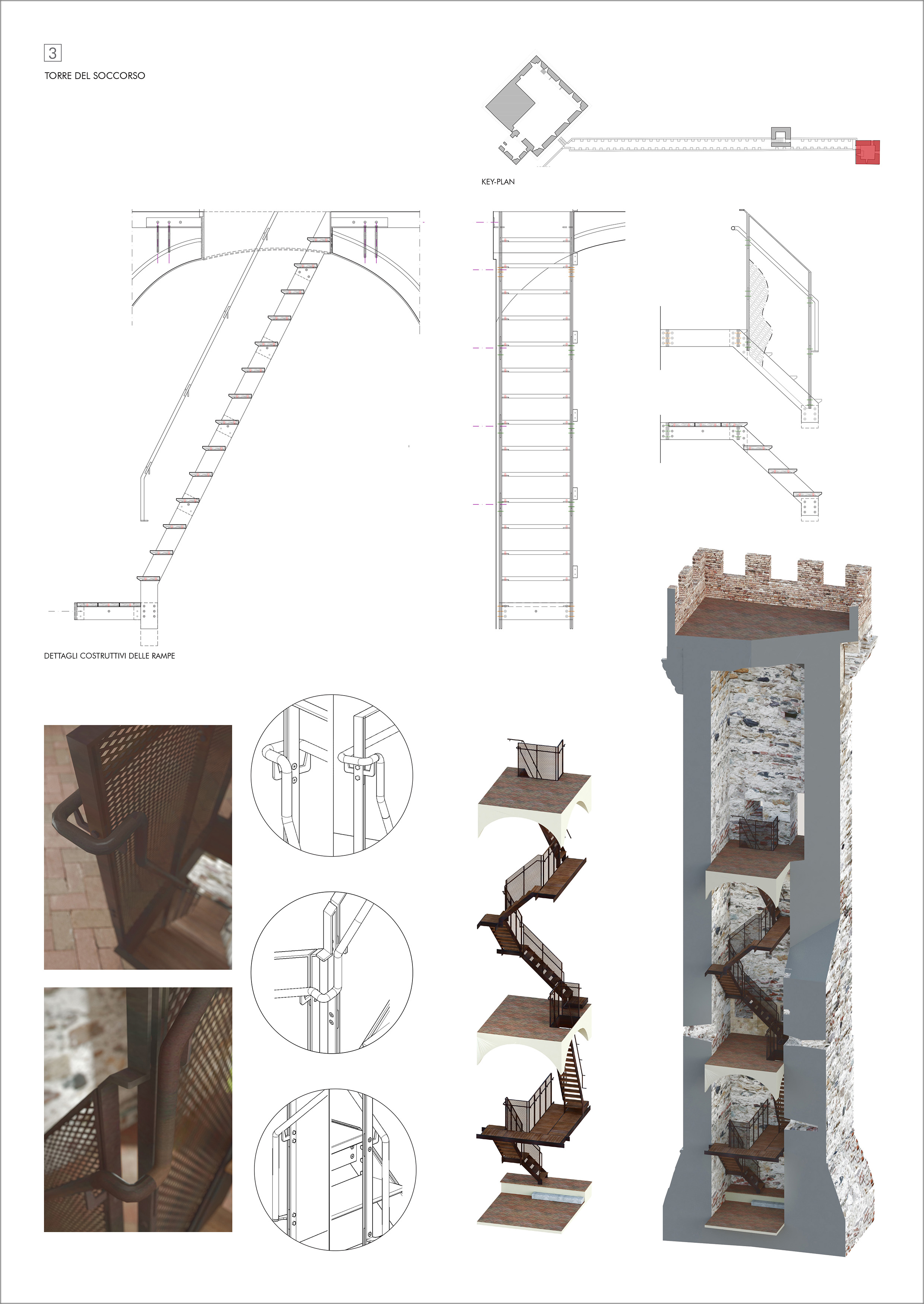 Torre e camminamento del Soccorso del complesso della Rocca del Brunelleschi